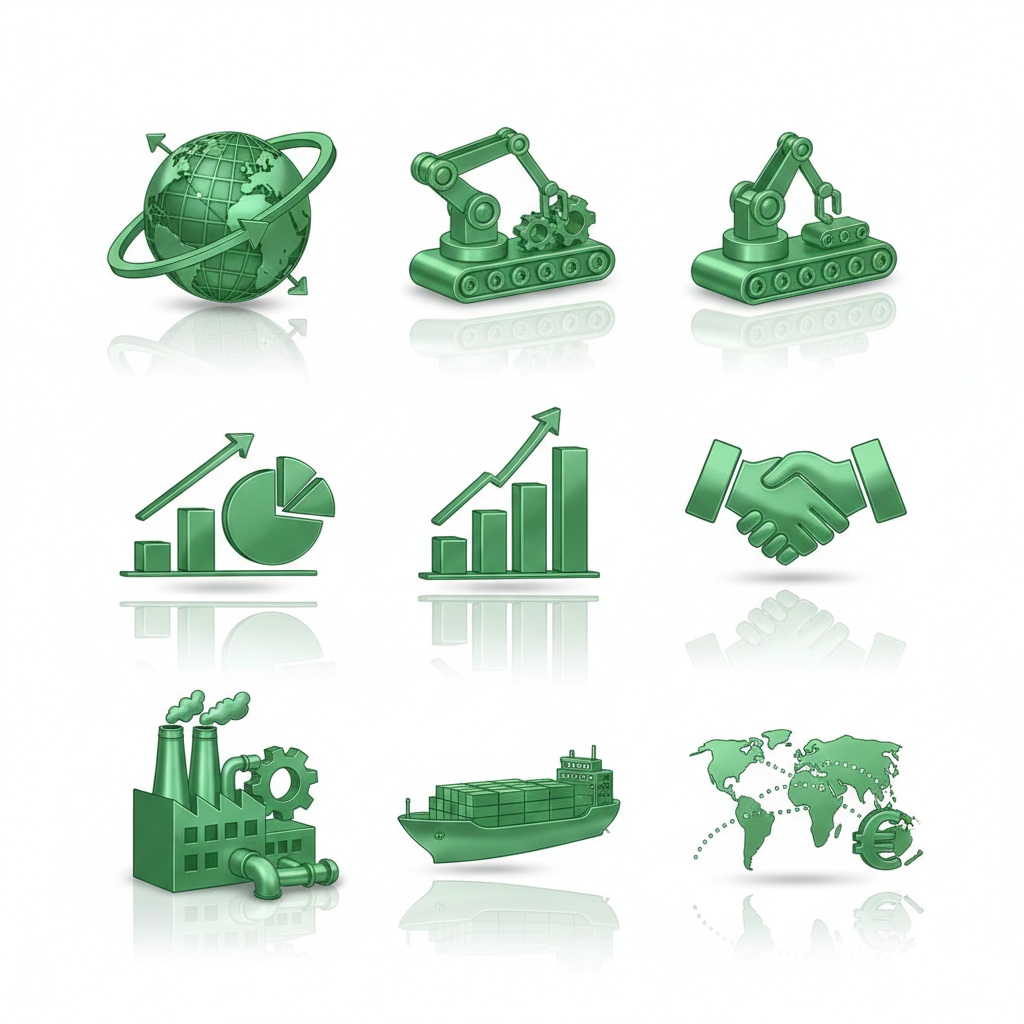 Global trade, manufacturing, logistics and partnership